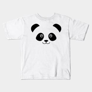 Cute Panda Face Kids T-Shirt